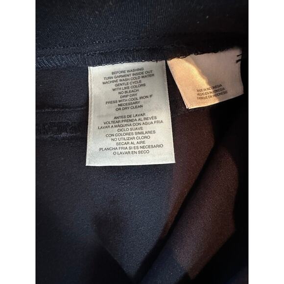 Anne Klein Women’s Ponte Dress Pants Cropped Trousers size 2 Black Slacks - Picture 5 of 5